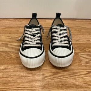 Stylish Black and White Kids Shoes